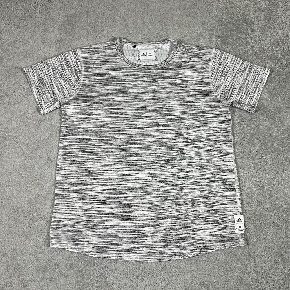 Adidas Reigning Champ Shirt Mens Small Tee Heather Grey Short Sleeve Crewneck